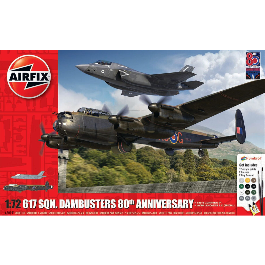 Airfix Model Kit 1:72 617 Squadron Dambusters 80th Anniversary Gift Set