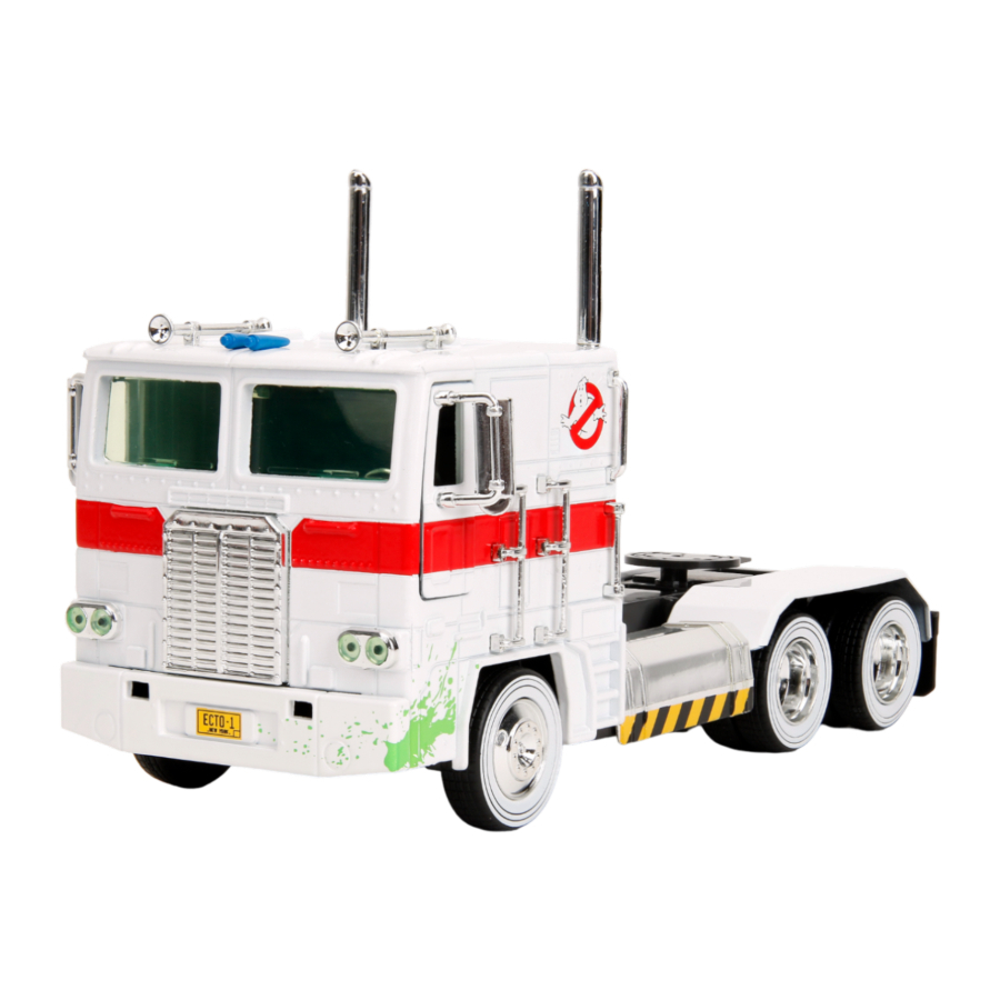 Jada Diecast 1:24 Hollywood Rides Optimus Prime x Ghostbusters Ecto-1 Mash-Up