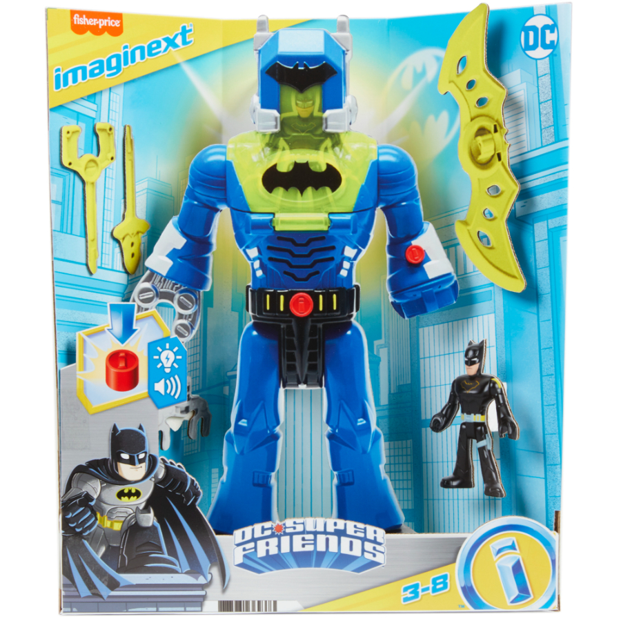 Imaginext Batman Exo Suit & Insider Figure With Lights Sounds & Accessories