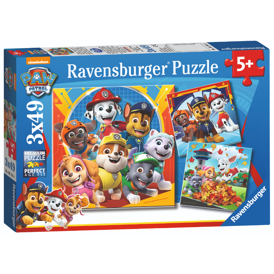 Ravensburger Puzzle 3x49 Piece Paw Patrol