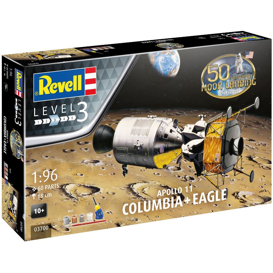 Revell Model Kit Gift Set 1:96 Apollo 11 Columbia & Eagle