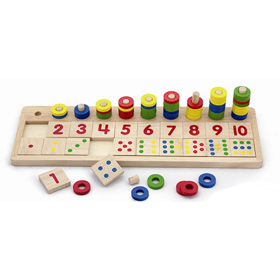 Wooden Count & Match Numbers