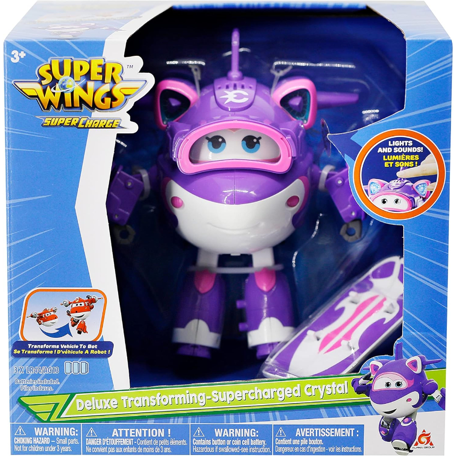 Super Wings Deluxe Transforming Supercharged Crystal