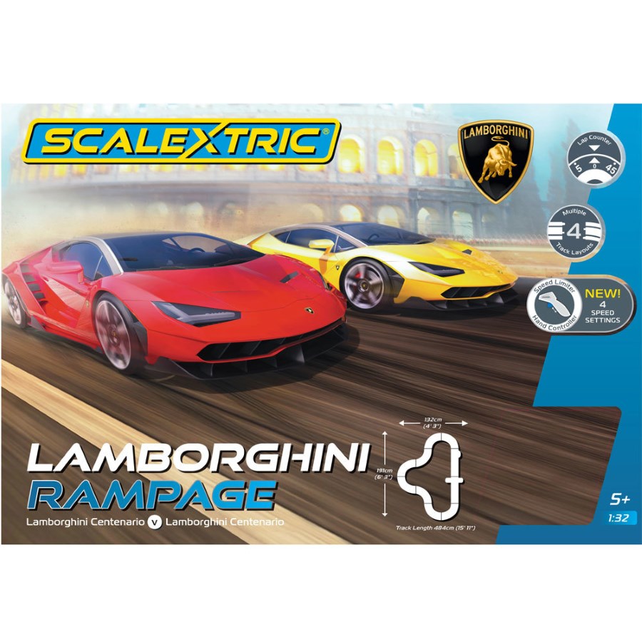 Scalextric Slot Car Set Lamborghini Rampage