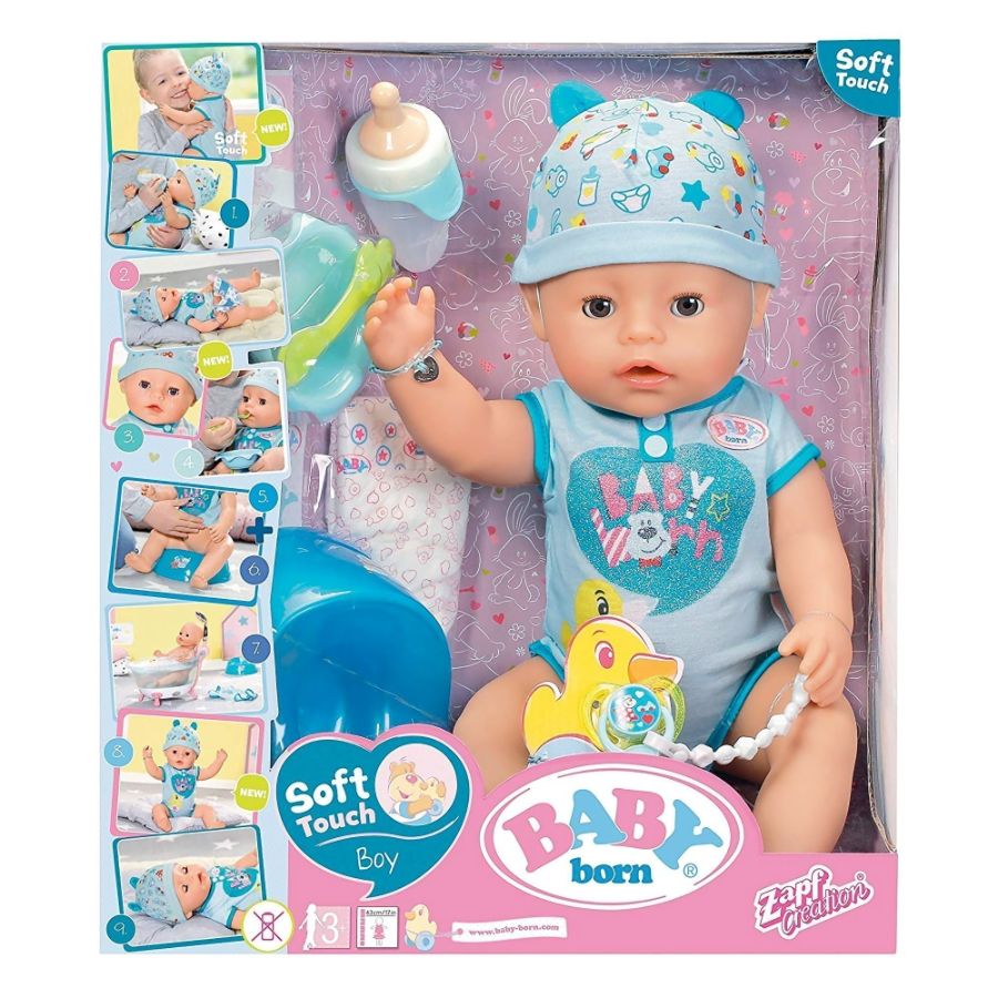 Baby Born Interactive Doll Boy Soft Touch