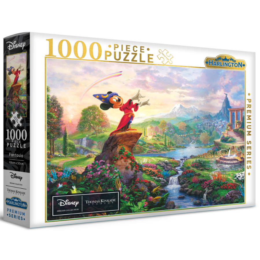 Harlington 1000 Piece Puzzle Thomas Kinkade Design Disney Fantasia