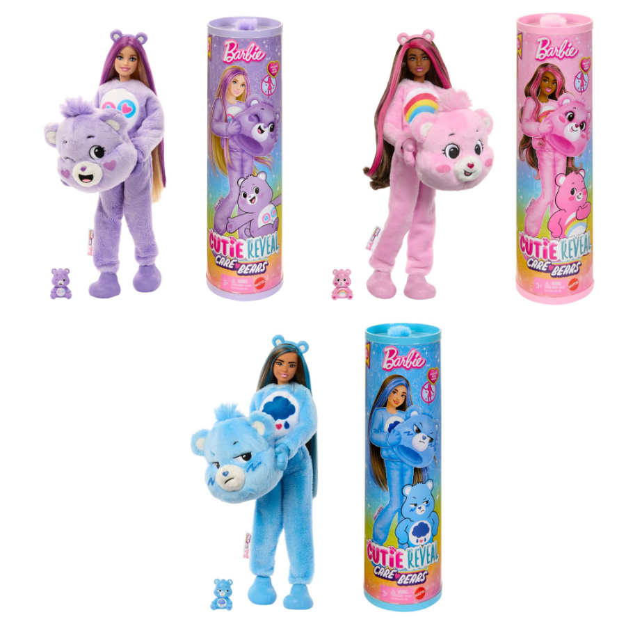 Barbie Cutie Reveal Doll Care Bears Series Assorted