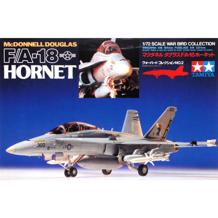 Tamiya Model Kit 1:72 FA-18 Hornet
