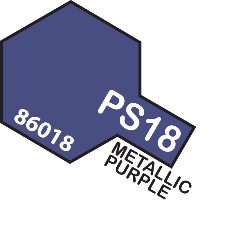 Tamiya Spray Polycarb Paint PS18 Metallic Purple PC