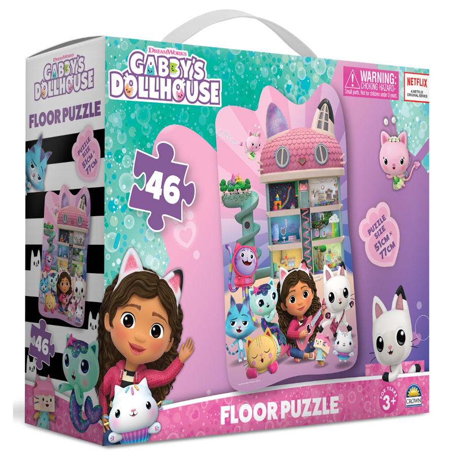 Gabbys Dollhouse 46 Piece Floor Puzzle