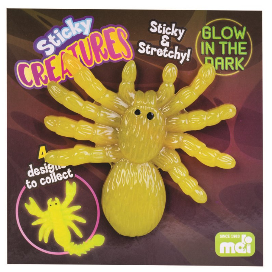 Sticky Glow In The Dark Creatures Assorted