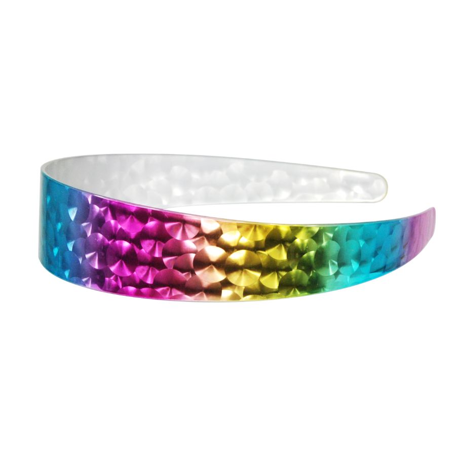 Metallic Rainbow Laser Headband