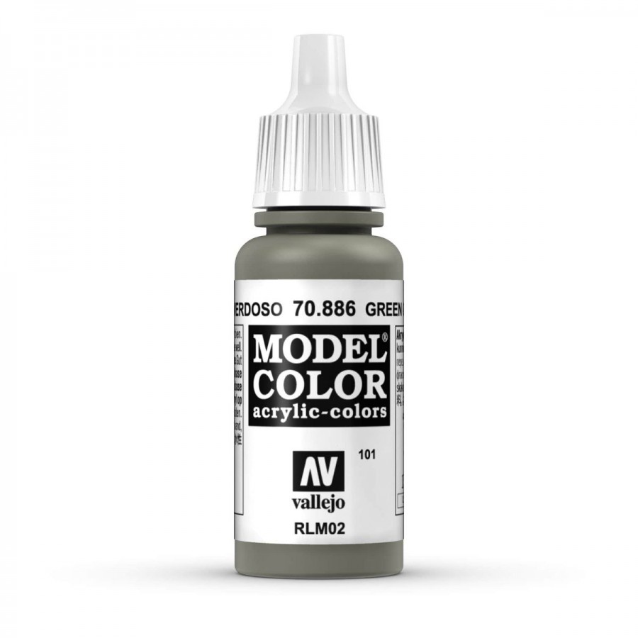 Vallejo Acrylic Paint Model Colour Green Grey 17ml