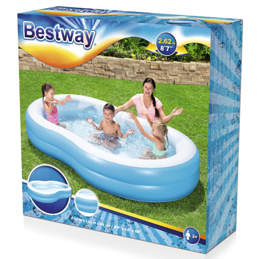 Bestway Inflatable The Big Lagoon Family Pool 2.6m x 1.6m