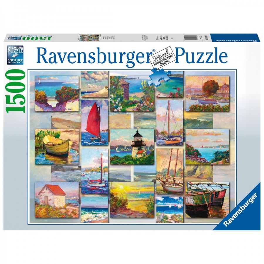 Ravensburger Puzzle 1500 Piece Coastal Collage