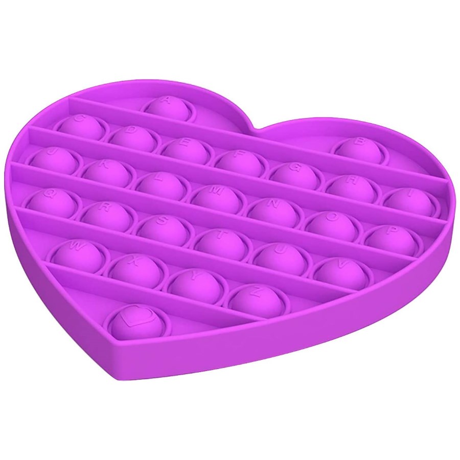 Pop It Fidget Toy Heart Shape Assorted