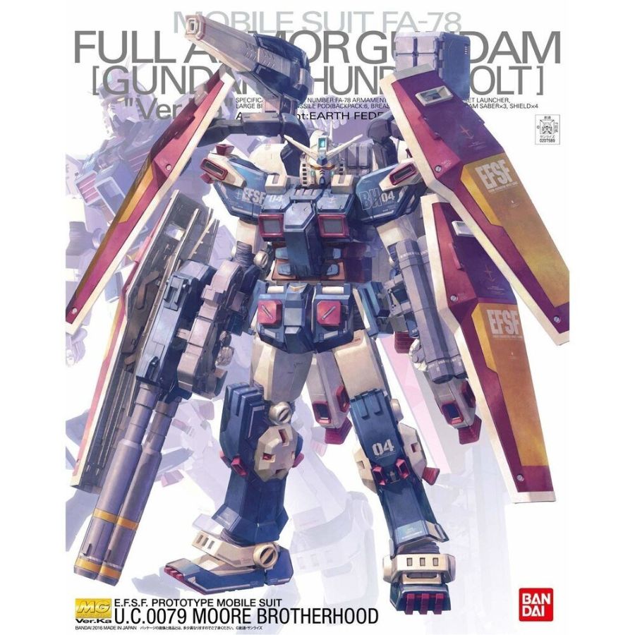 Gundam Model Kit 1:100 MG Full Armour Gundam Ver Ka Thunderbolt