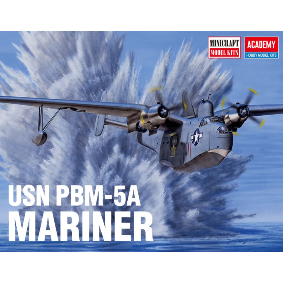 Academy Model Kit 1:72 USN PBM-5A Mariner Flying Boat Aus Decals