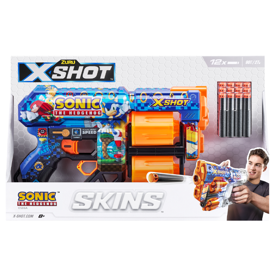 XSHOT Skins Dread Dart Blaster Sonic The Hedgehog Themed