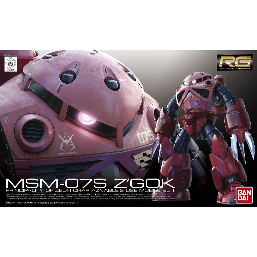 Gundam Model Kit 1:144 RG Z Gok Char Custom