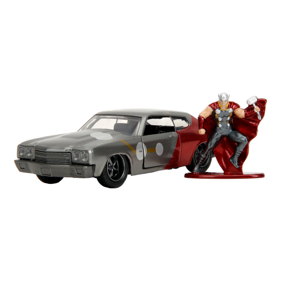 Jada Diecast 1:32 Marvel 1970 Chevy Chevelle SS With Thor Figure