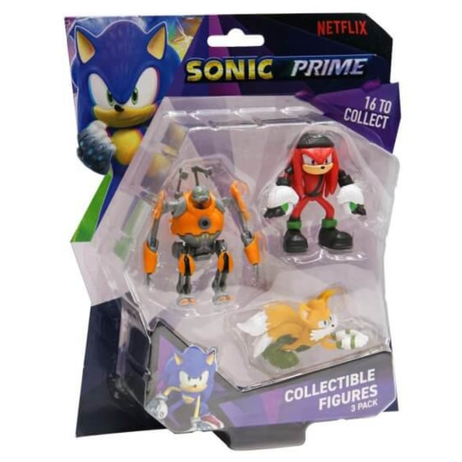 Sonic The Hedgehog Figure 6.5cm 3 Pack Assorted