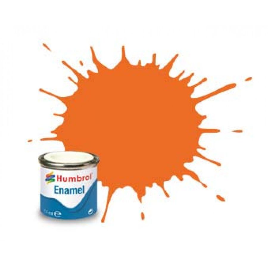 Humbrol Enamel Paint Orange Matt