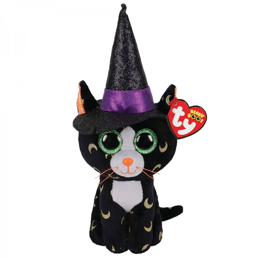 Beanie Boos Regular Plush Halloween Pandora Cat With Hat