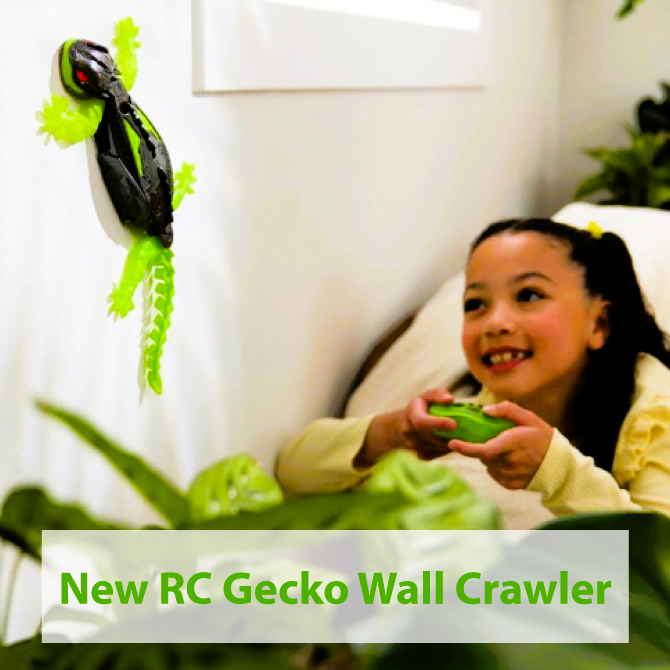 New RC Hex Bots Gecko Wall Crawler