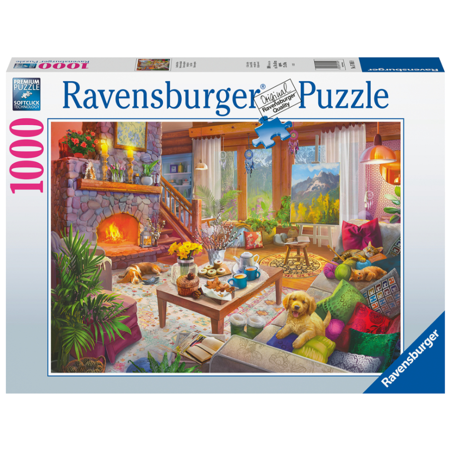 Ravensburger Puzzle 1000 Piece Cozy Cabin