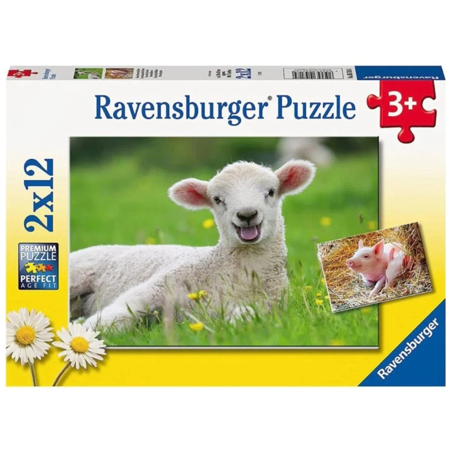 Ravensburger Puzzle 2x12 Piece Farm Animals