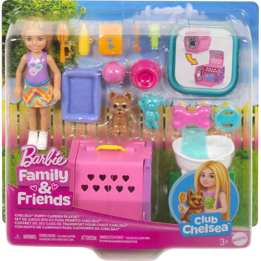 Barbie Chelsea Doll Puppy Carrier Playset