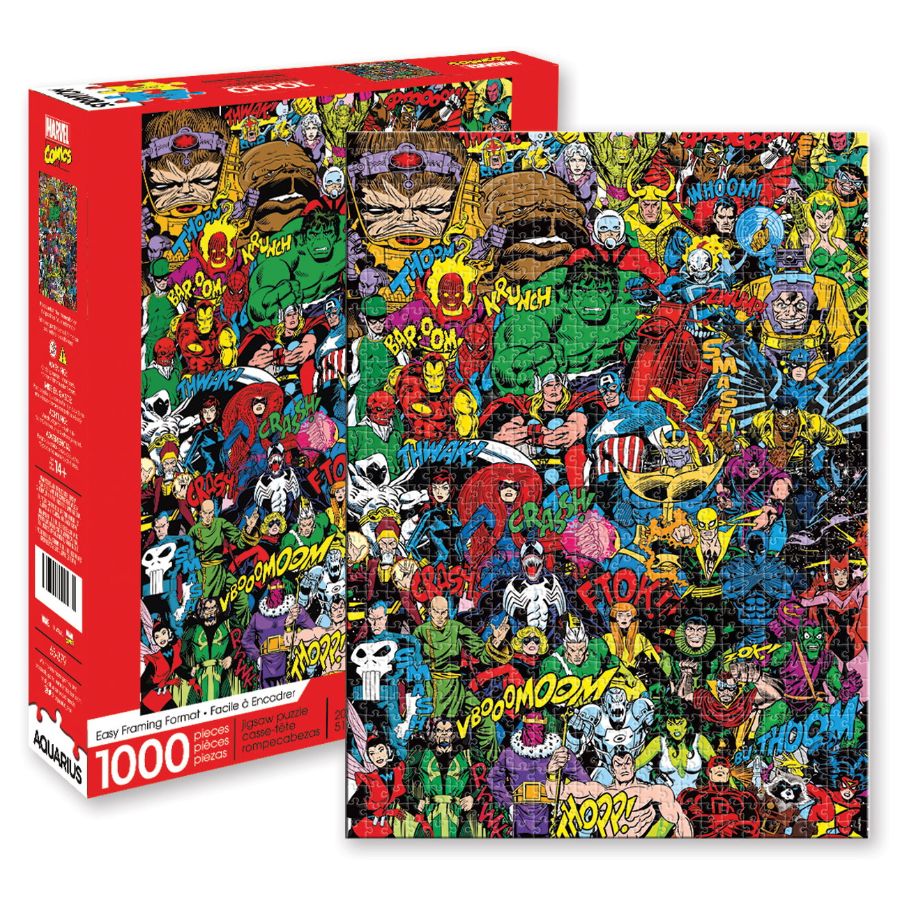 Marvel Retro Cast 1000 Piece Puzzle