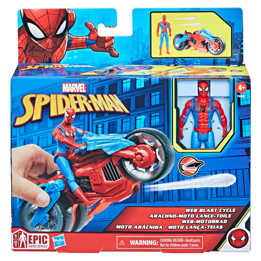 Spider-Man Motorcycle & 4 Inch Figure