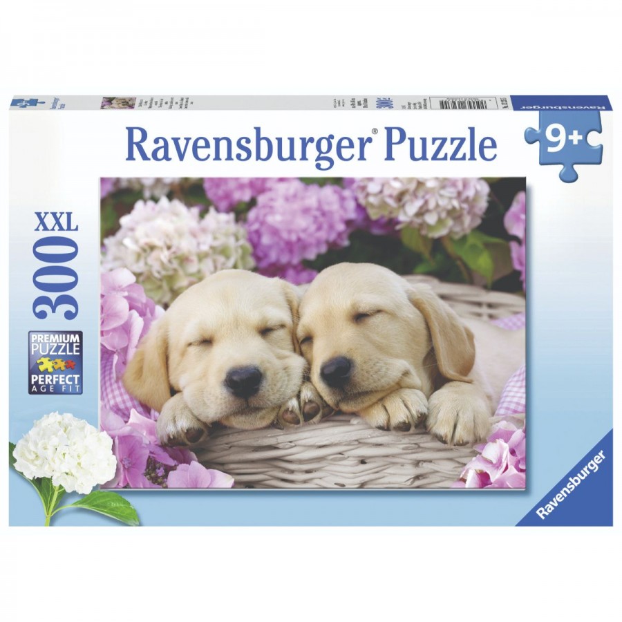 Ravensburger Puzzle 300 Piece Sweet Dogs In A Basket