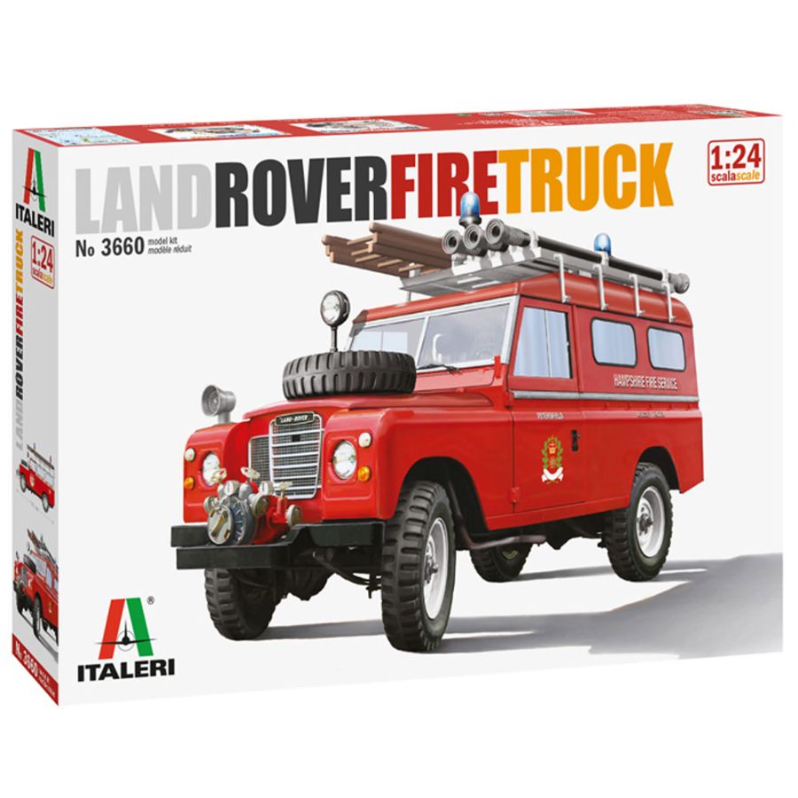 Italeri Model Kit 1:24 Land Rover Fire Truck