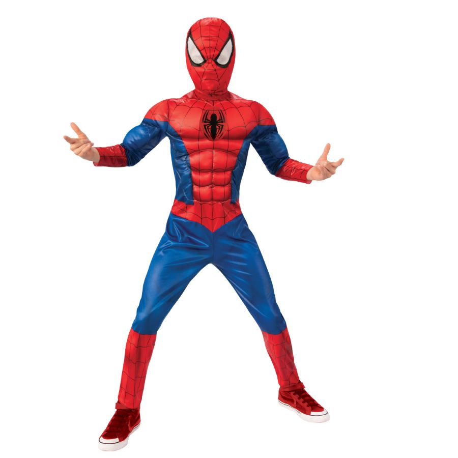 Spider-Man Deluxe Lenticular Kids Dress Up Costume Size 6-8