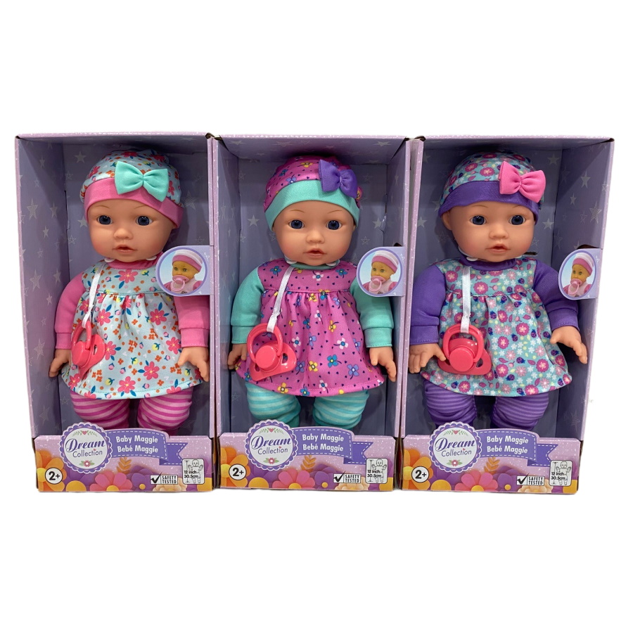 Dream Collection Baby Maggie Doll 12 Inch Assorted