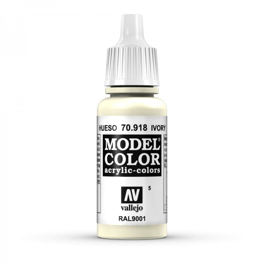 Vallejo Acrylic Paint Model Colour Ivory 17ml