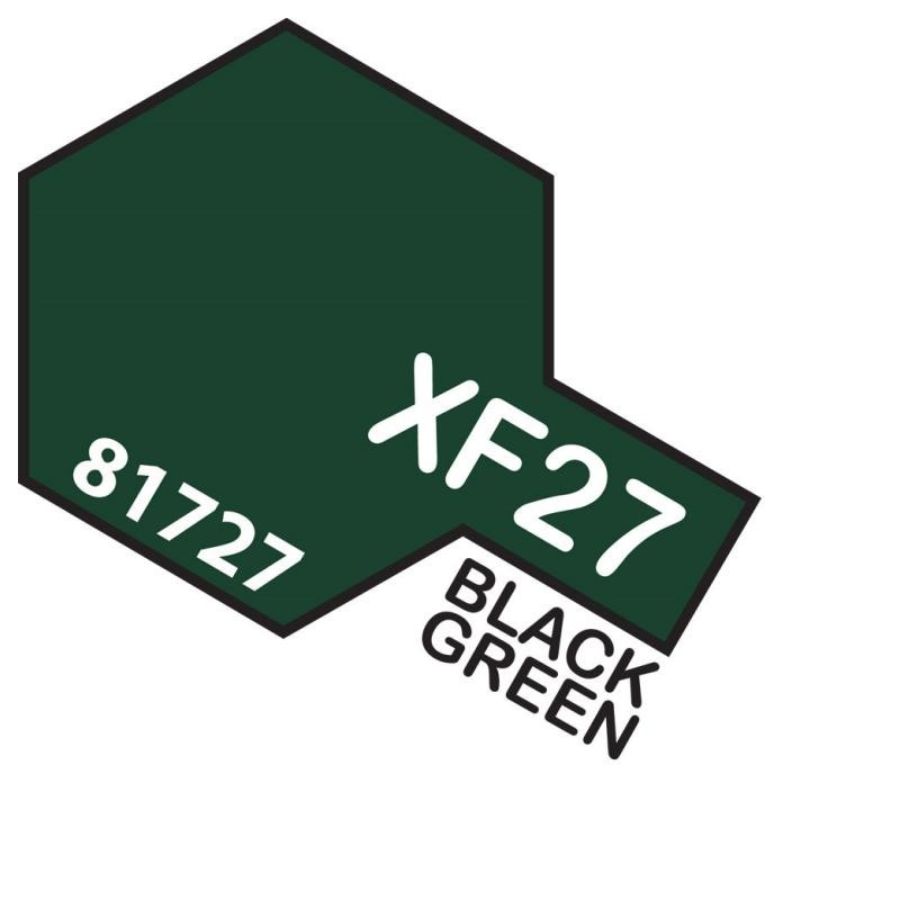 Tamiya Mini Acrylic Paint XF27 Black Green