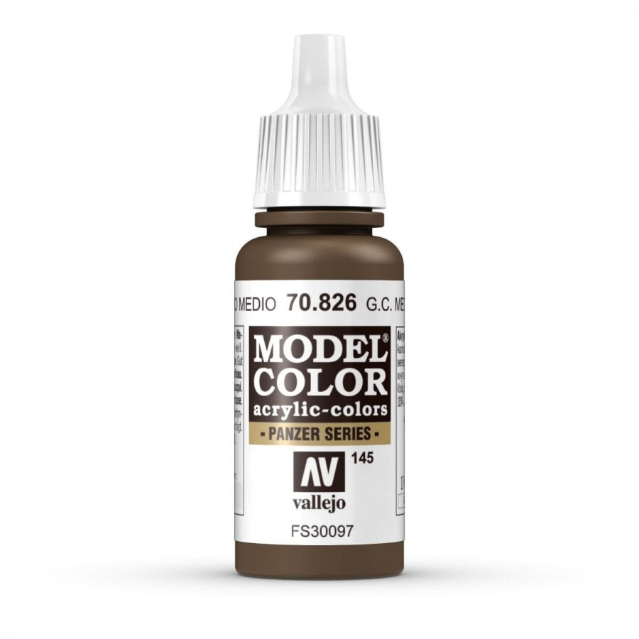 Vallejo Acrylic Paint Model Colour German Camouflage Medium Brown 17ml