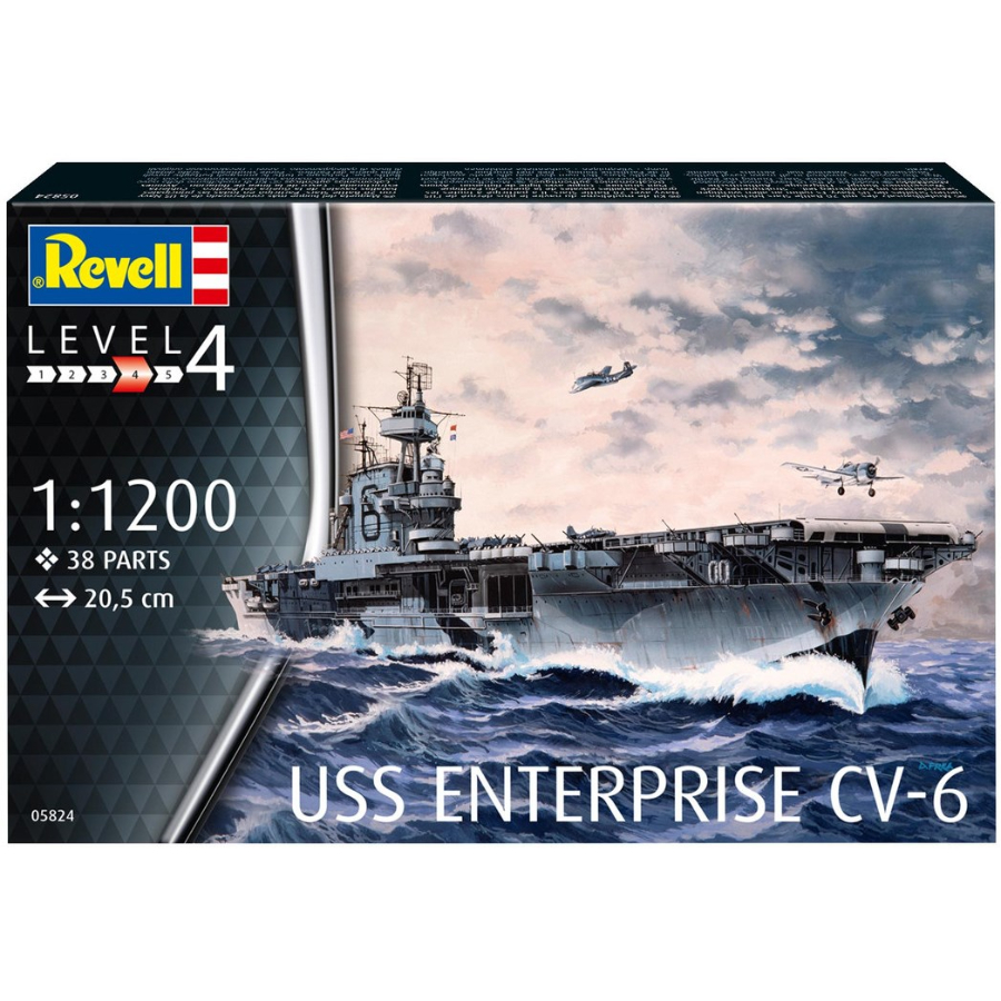 Revell Model Kit 1:1200 USS Enterprise CV-6