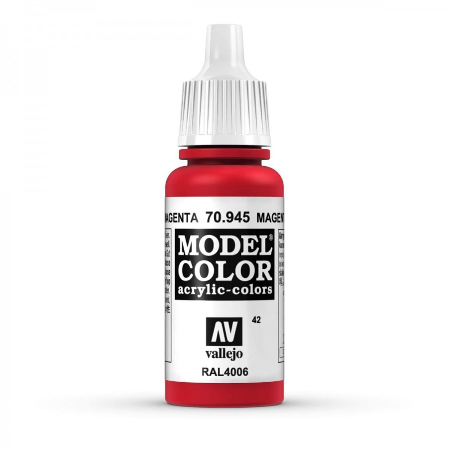 Vallejo Acrylic Paint Model Colour Magenta 17ml