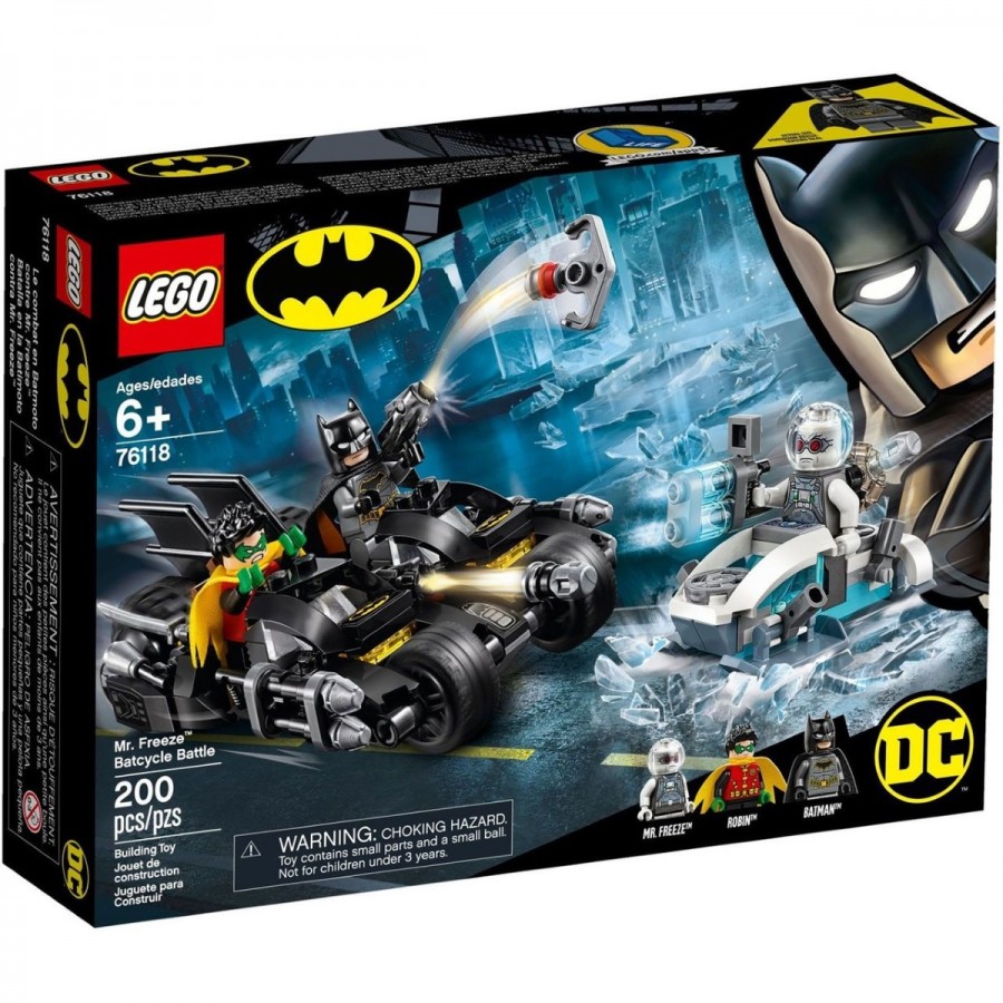 LEGO Super Heroes Batman Mr Freeze Batcycle Battle