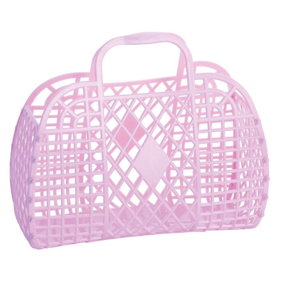 Sun Jellies Retro Jelly Bag Basket Mini Lilac