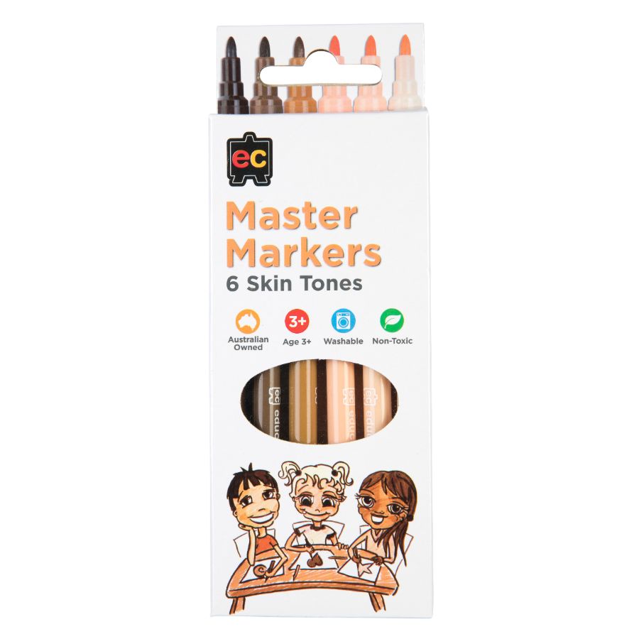 Markers Skin Tone 6 Pack