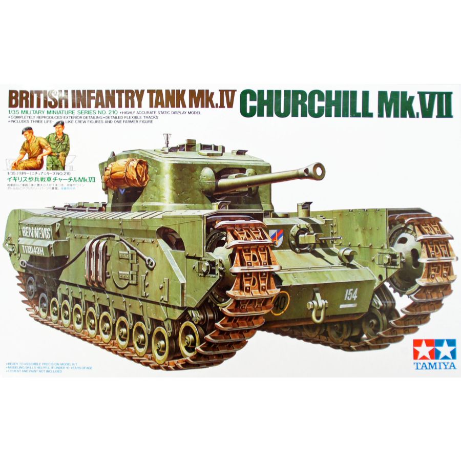 Tamiya Model Kit 1:35 Churchill Tank MKVII