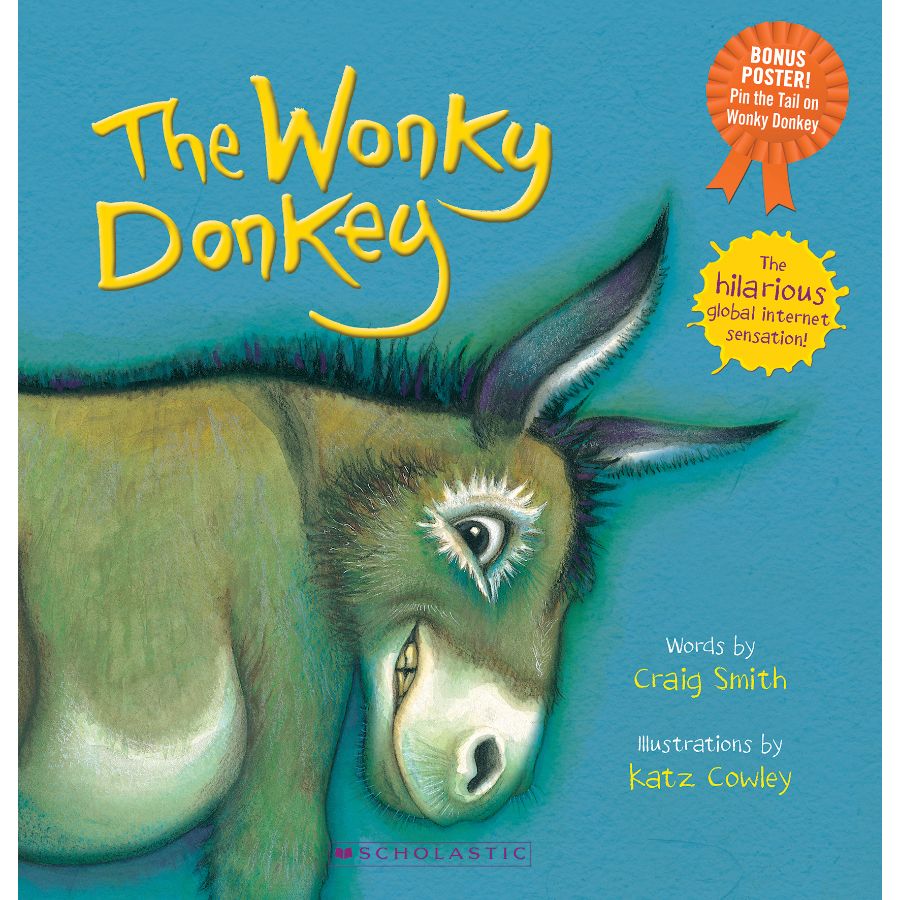 Childrens Book The Wonky Donkey Pin the Tail On The Wonky Donkey