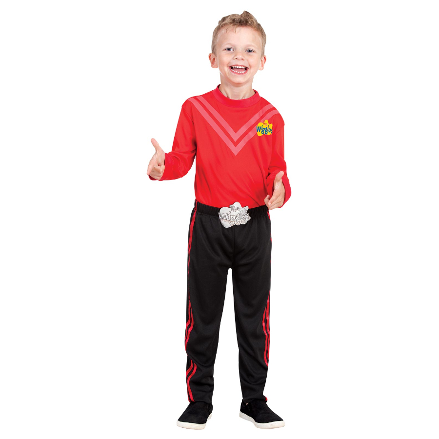 The Wiggles Red Kids Dress Up Costume Size 3-5