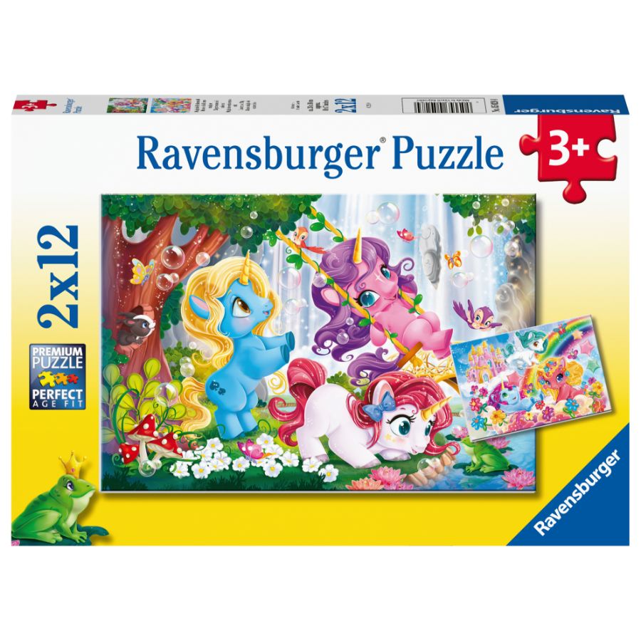 Ravensburger Puzzle 2x12 Piece Unicorns At Play